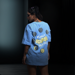 Moon Face Oversized T-Shirt – Cycle of Change Puff Print