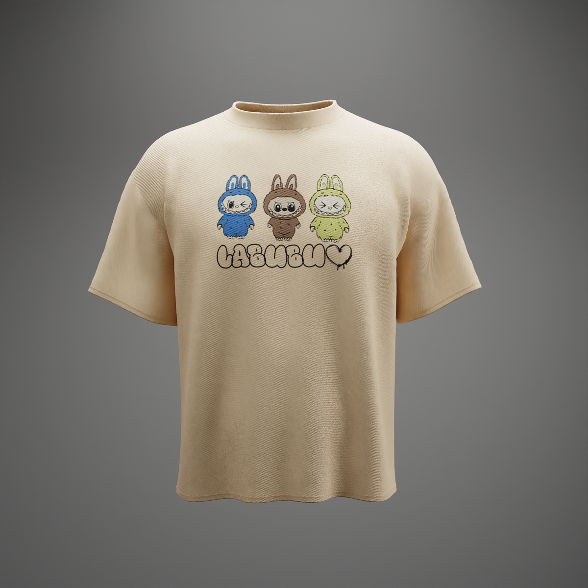 Trouble Pack Labubu – Oversized T-Shirt