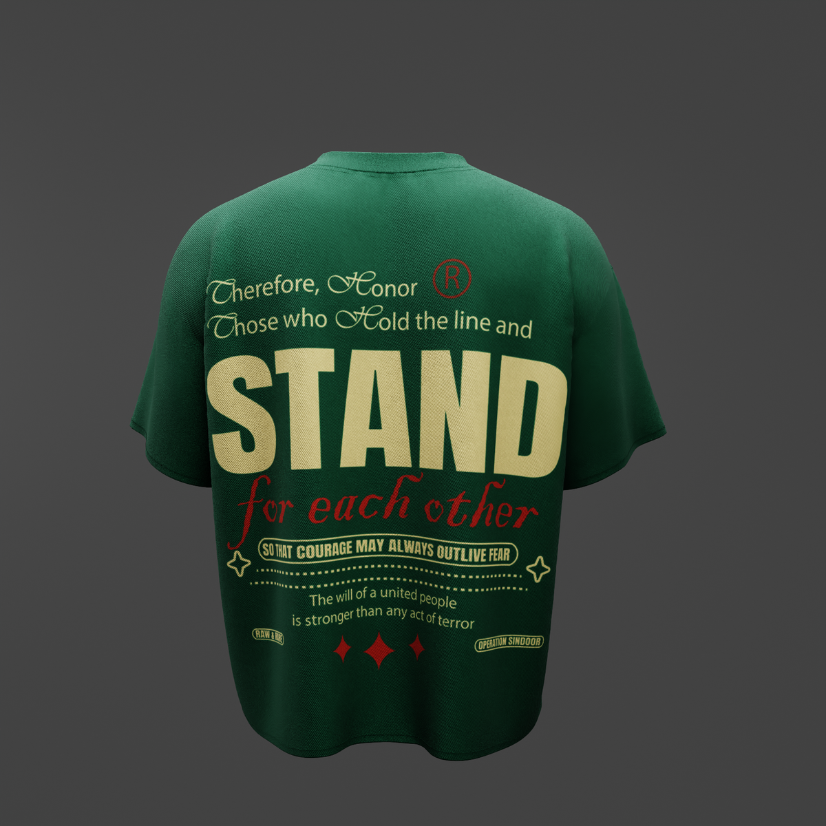 STAND – For Each Other Tribute Oversized T-Shirt