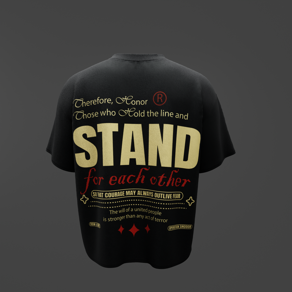 STAND – For Each Other Tribute Oversized T-Shirt