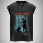 BLOOD OATH - Acid Wash Sleeveless T-Shirt