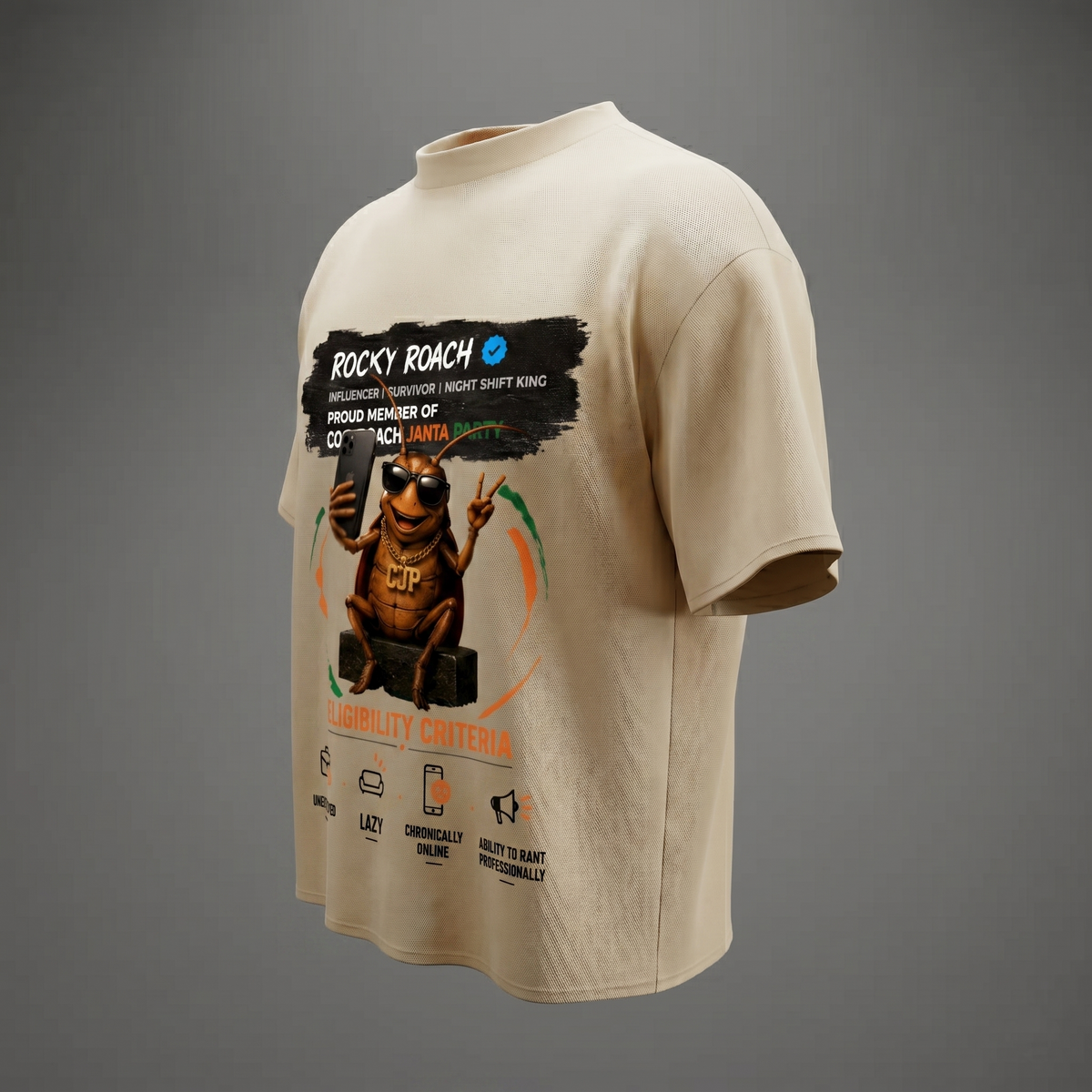 Rocky Roach CJP - Oversized T-Shirt