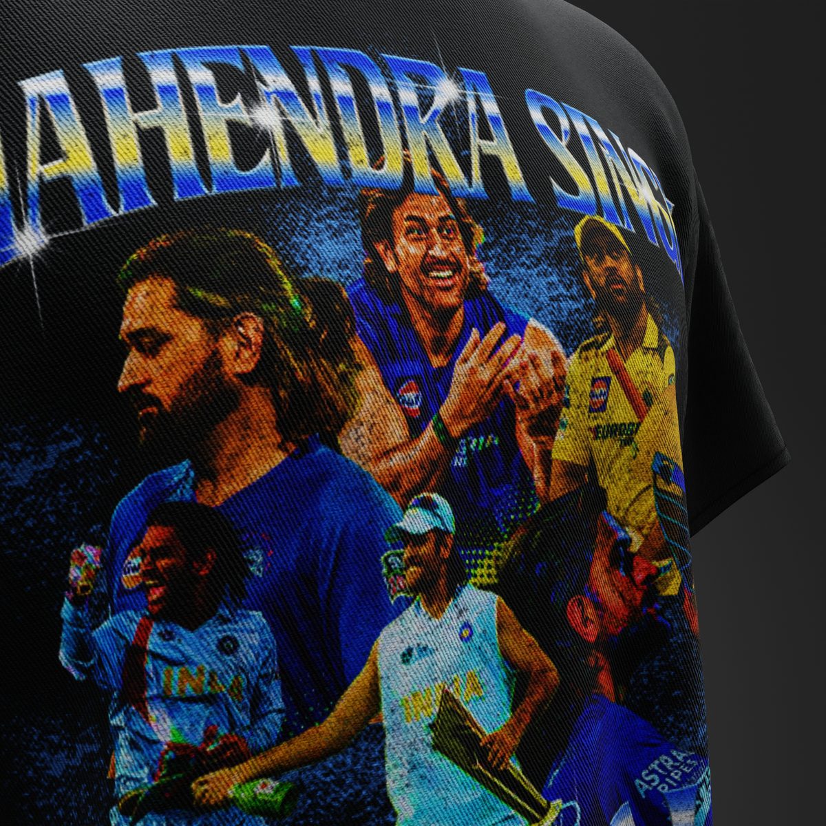 VINTAGE DHONI – Bootleg Graphic Tribute T-Shirt