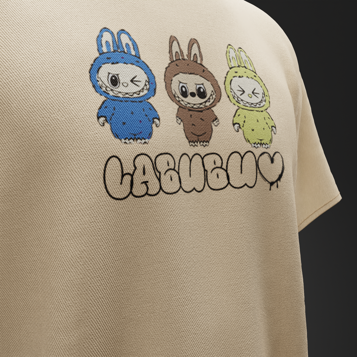 Trouble Pack Labubu – Oversized T-Shirt