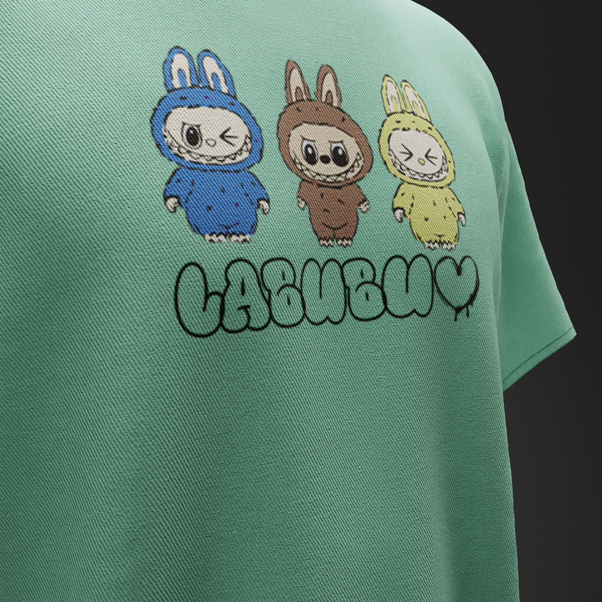 Trouble Pack Labubu – Oversized T-Shirt