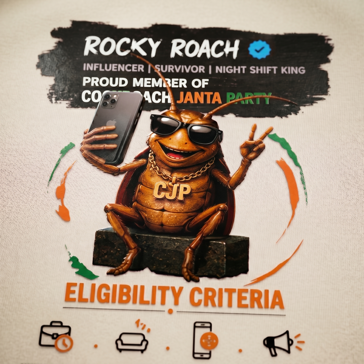 Rocky Roach CJP - Oversized T-Shirt