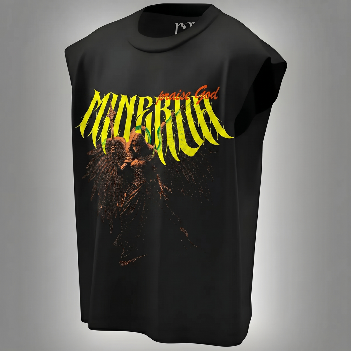 MINERVA PRAISE GOD - Oversized Sleeveless T-Shirt