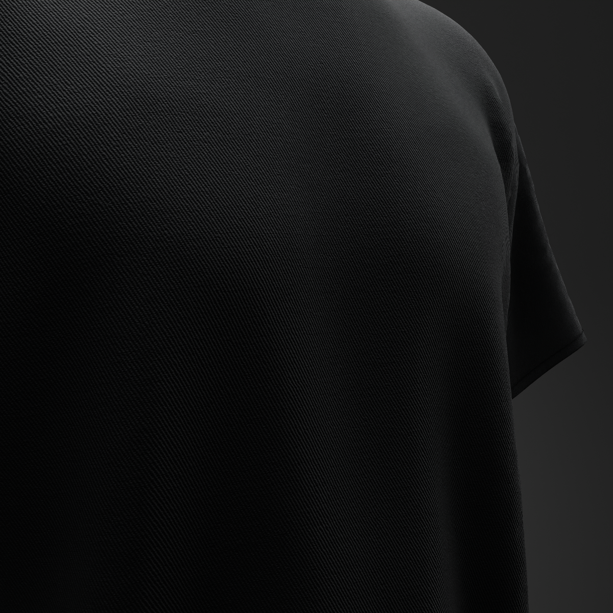 Solid Black Oversized T-Shirt