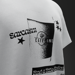 SARCASM, CAFFEINE & A LITTLE DELUSION – Oversized T-Shirt