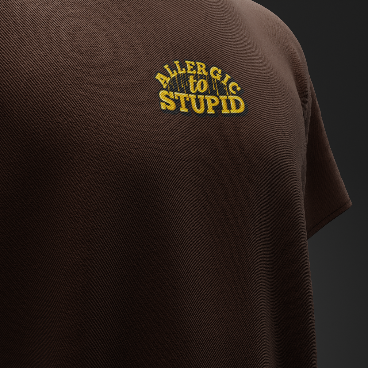 ALLERGIC TO STUPID – Oversized T-Shirt