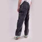 Urban Black – Baggy Straight Cargo Jeans