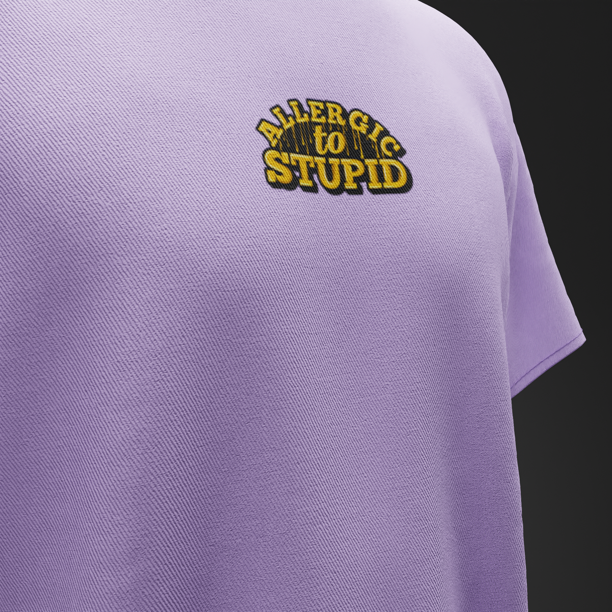 ALLERGIC TO STUPID – Oversized T-Shirt