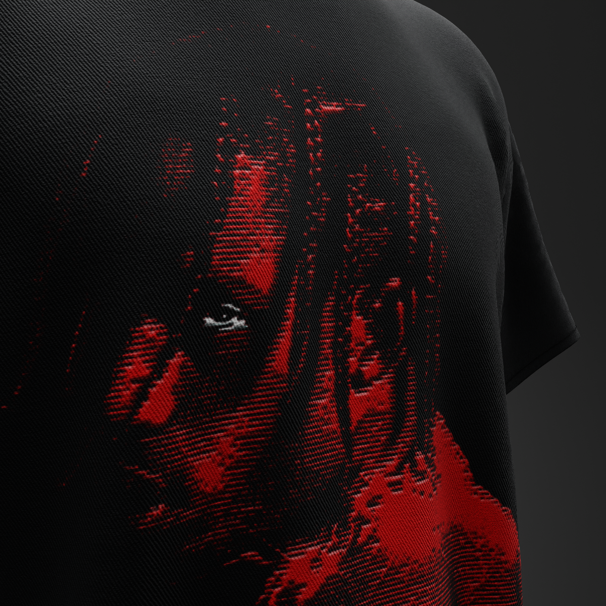 Rager's Aura – Cactus Jack Red Portrait Oversized T-Shirt