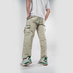 Mint Drift – Baggy Straight Cargo Jeans