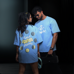 Moon Face Oversized T-Shirt – Cycle of Change Puff Print