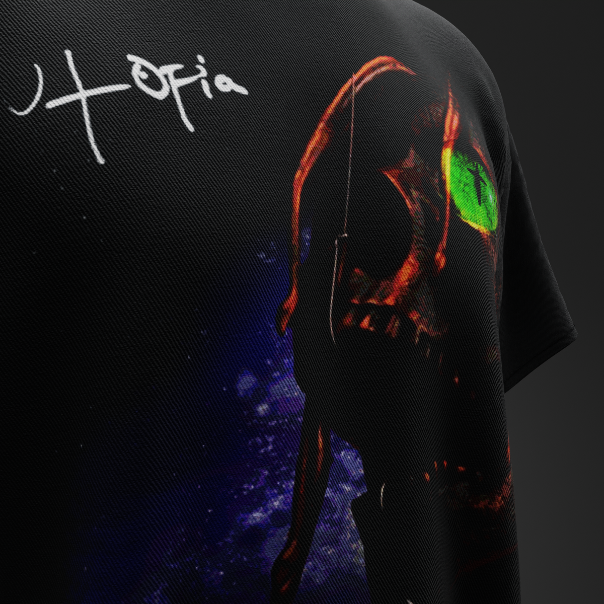 Utopia Skull – Apocalyptic Oversized Tee