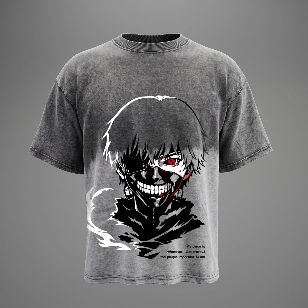GHOUL REIGN : TOKYO GHUL - Ombre Wash Anime T-Shirt