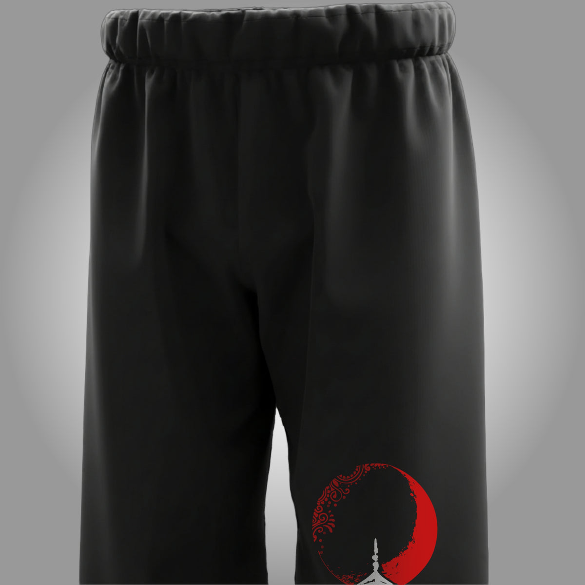 CRIMSON PAGODA - Unisex Straight Fit Baggy Pants