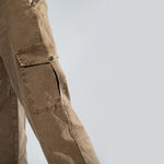 Earth Brown – Baggy Straight Cargo Jeans