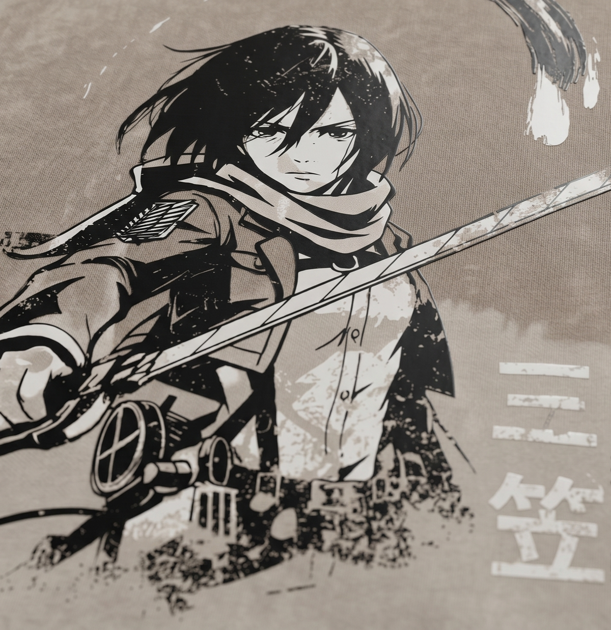 SILENT BLADE : ATTACK ON TITANS - Ombre Wash Anime T-Shirt