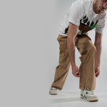 Sandstone – Baggy Straight Cargo Jeans