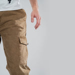 Earth Brown – Baggy Straight Cargo Jeans