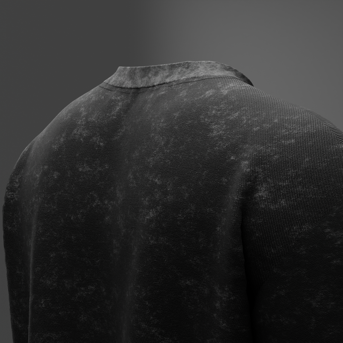 Black Acid Wash Oversized T-Shirt