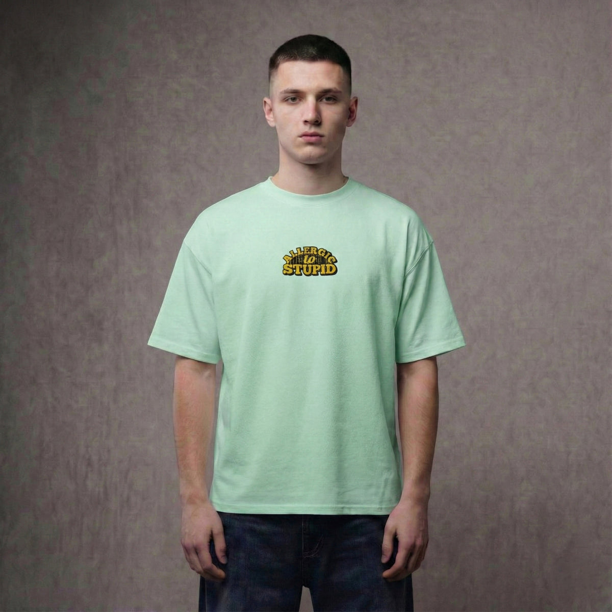 ALLERGIC TO STUPID – Oversized T-Shirt