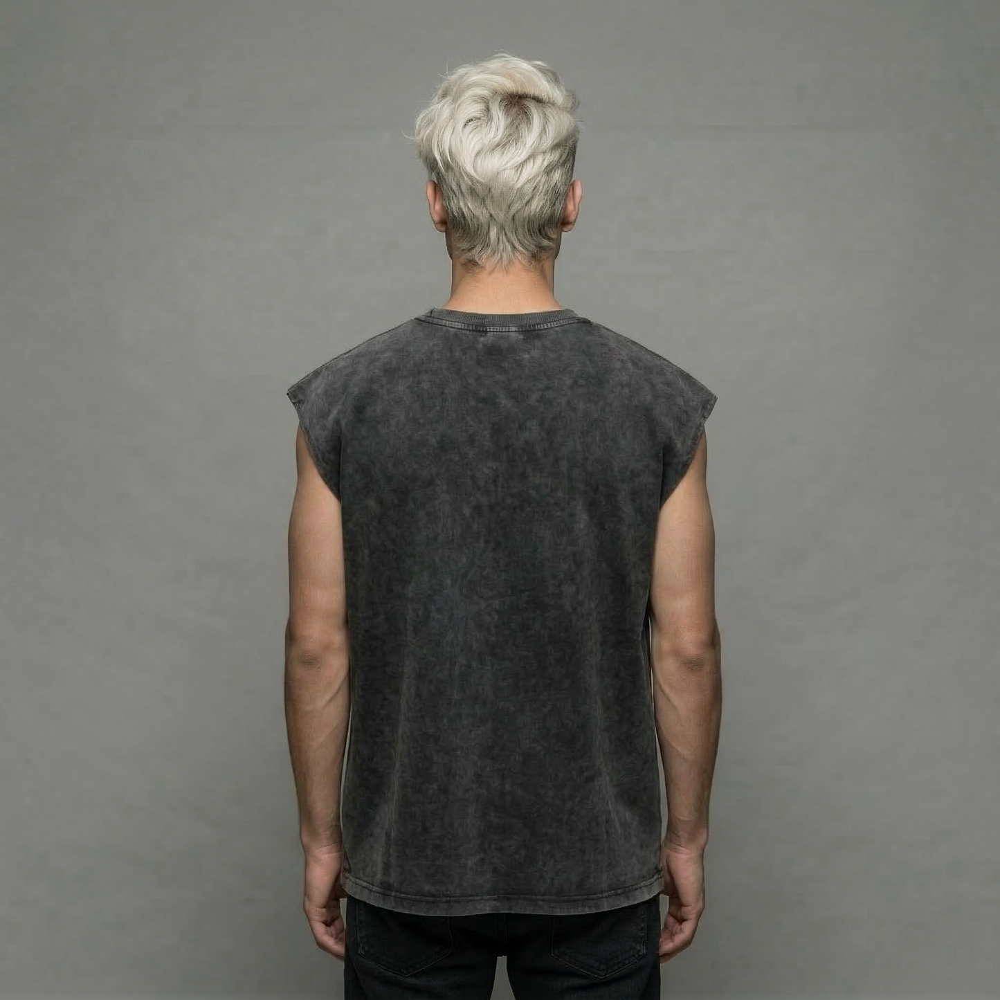 BLOOD OATH - Acid Wash Sleeveless T-Shirt
