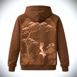 WILD SPIRIT Raglan Hoodie - Premium Brown Limited Drop