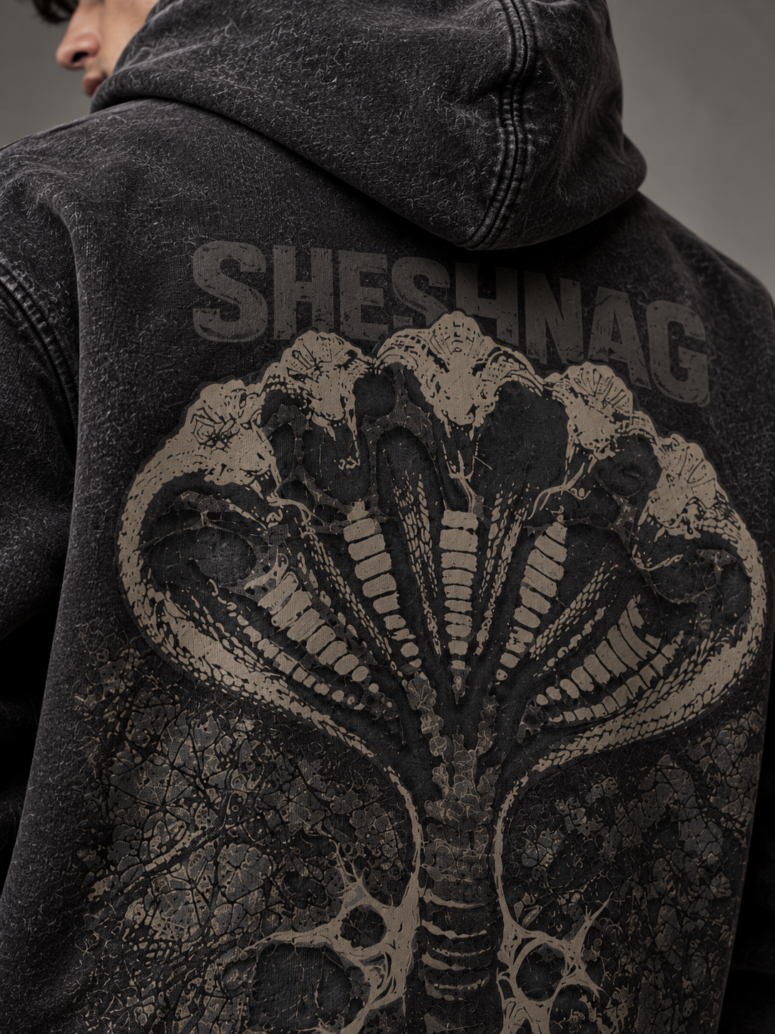 SHESHNAG — Vintage Washed 400 GSM Zipper Hoodie