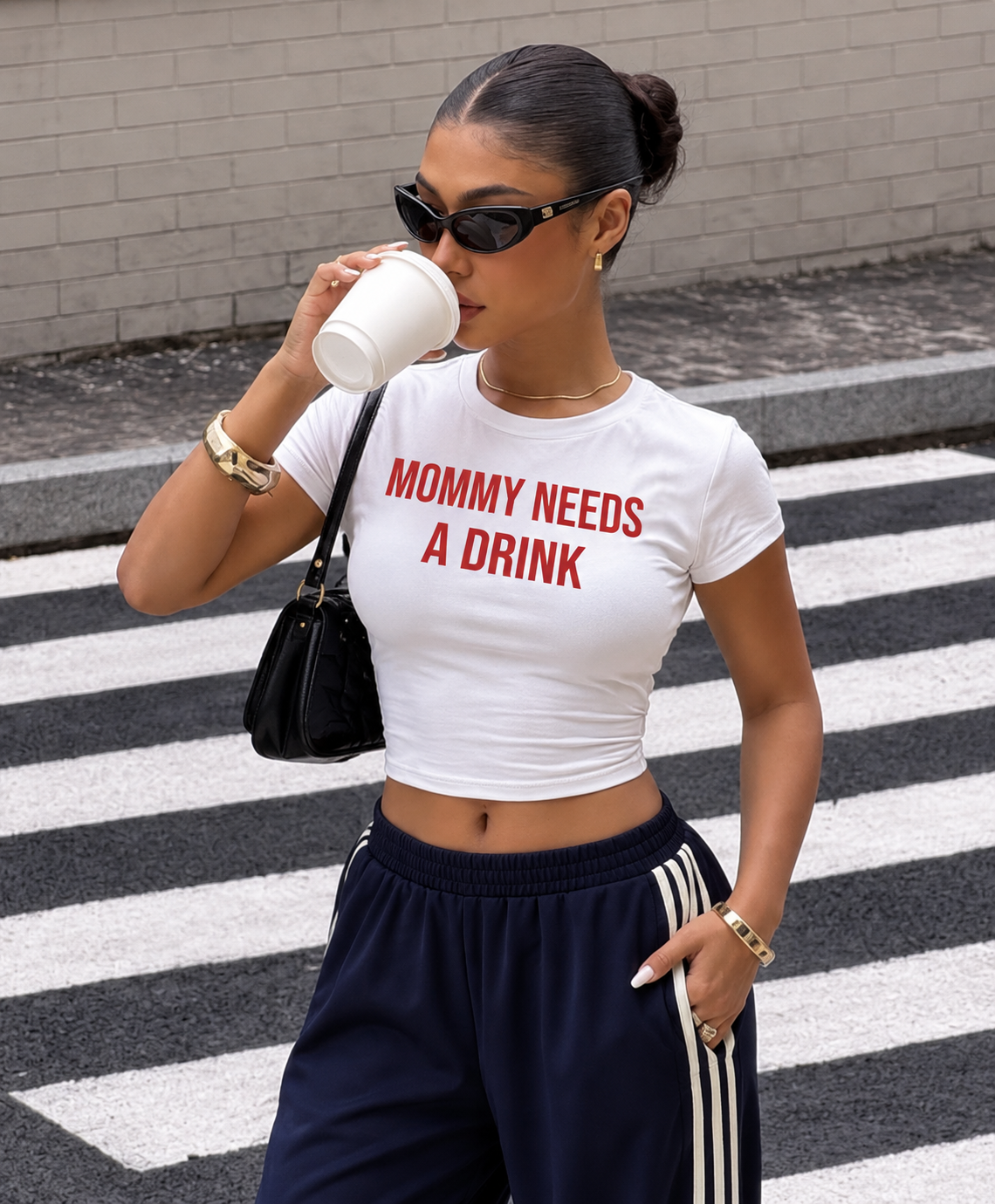 Mommy Needs A Drink - Graphic Baby Tee