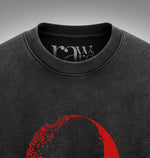 The Crimson Pagoda - Anime Acid Wash Oversized Tank