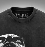 The Silent Scream -Anime Acid Wash Oversized Tank