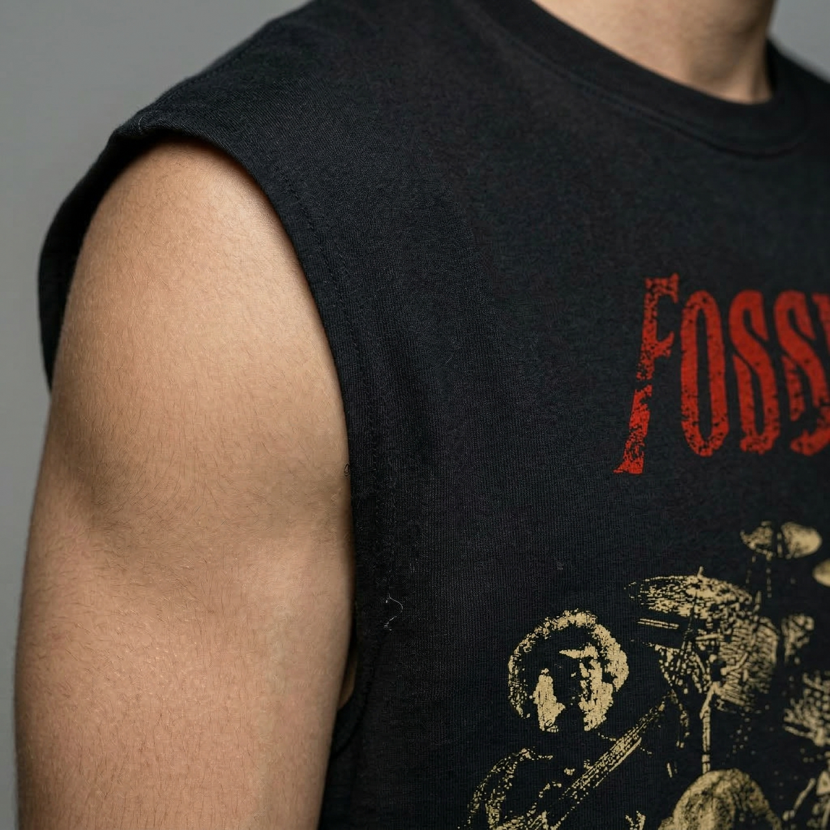 FOSSILS WORLD TOUR - Oversized Sleeveless T-Shirt