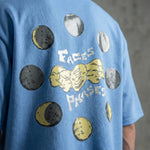 MOON FACE - Oversized Puff Print T-Shirt