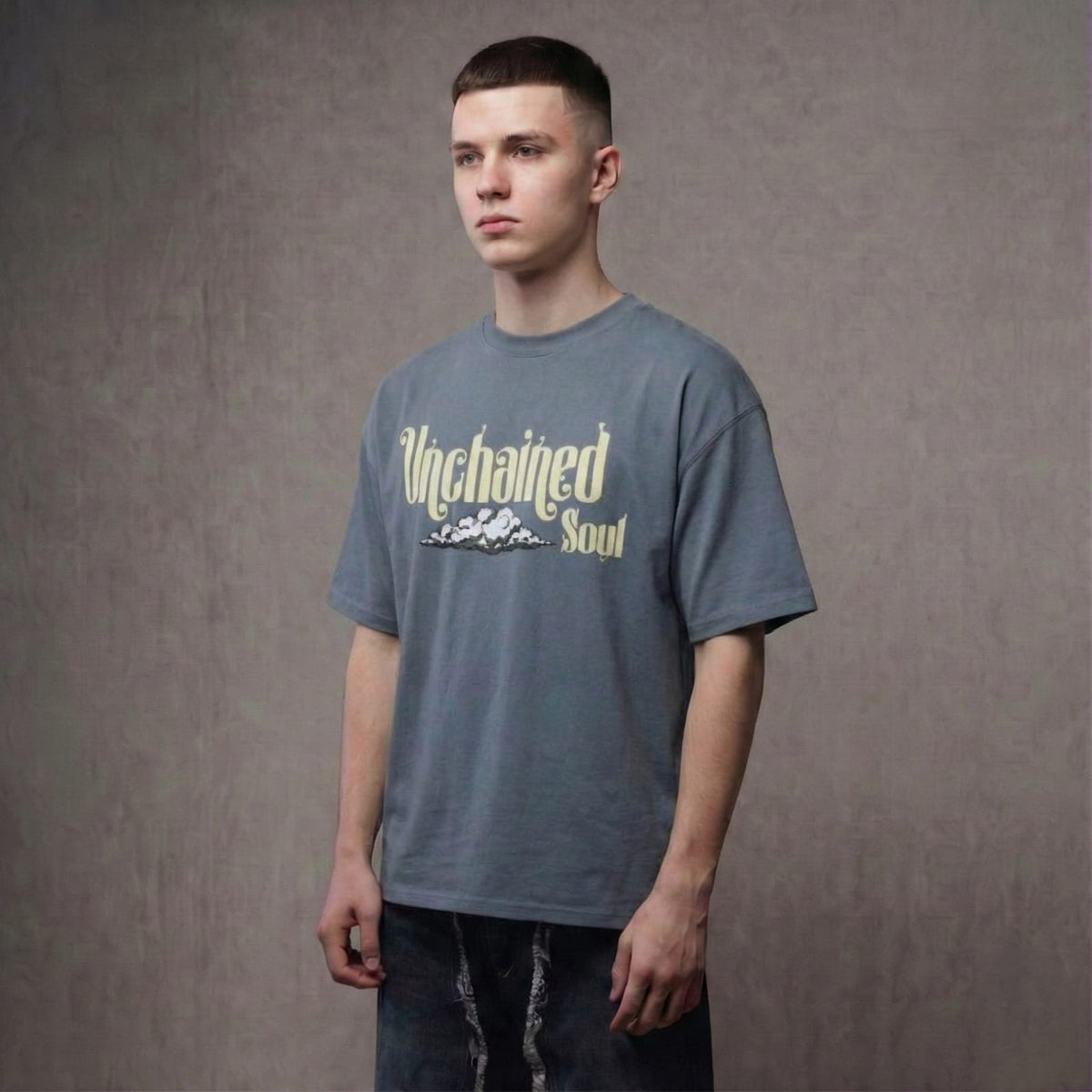 ELYSIAN– Oversized Puff Print T-Shirt