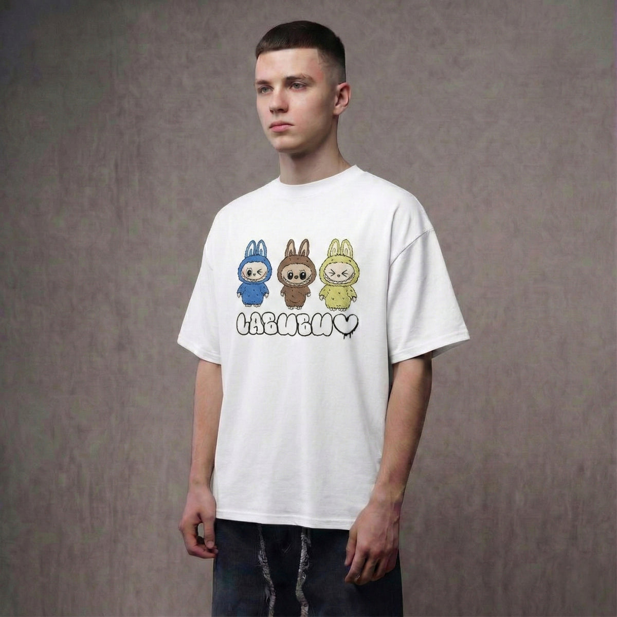 TROUBLE PACK LABUBU – Oversized T-Shirt