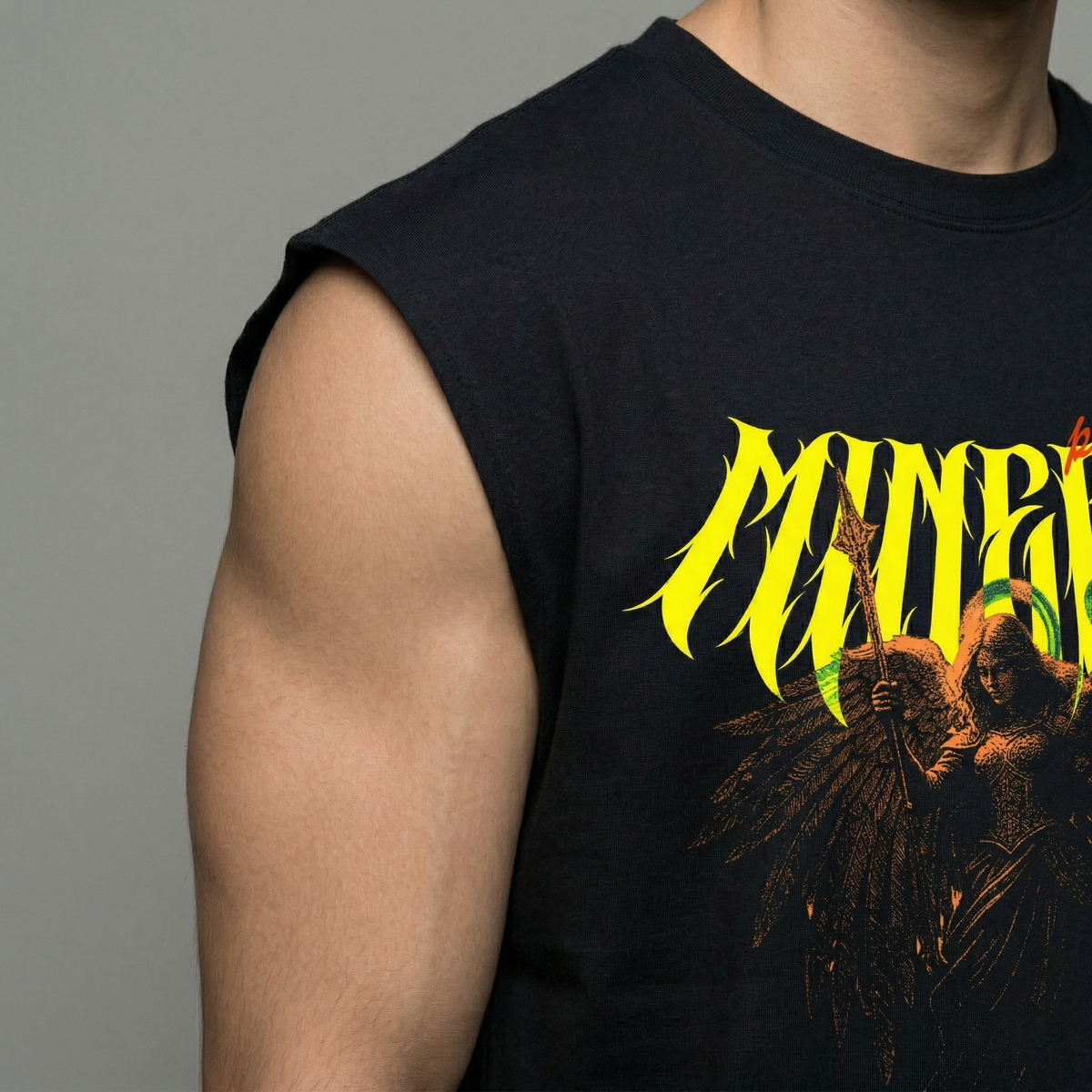 MINERVA PRAISE GOD - Oversized Sleeveless T-Shirt