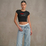 RED FLAGS LOOK CUTE IN AESTHETIC LIGHTING - Crop Top