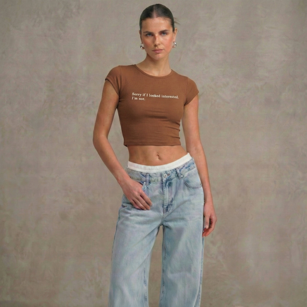 SORRY IF I LOOKED INTERESTED - Crop Top