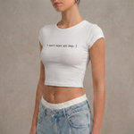 I CAN'TTEXT ALL DAY - Crop Top