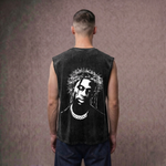 Crown of Thorns - Travis Scott Acid Washed Oversized Tank