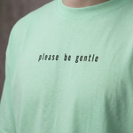 PLEASE BE GENTLE : The VIRGIN Tee – Oversized T-Shirt