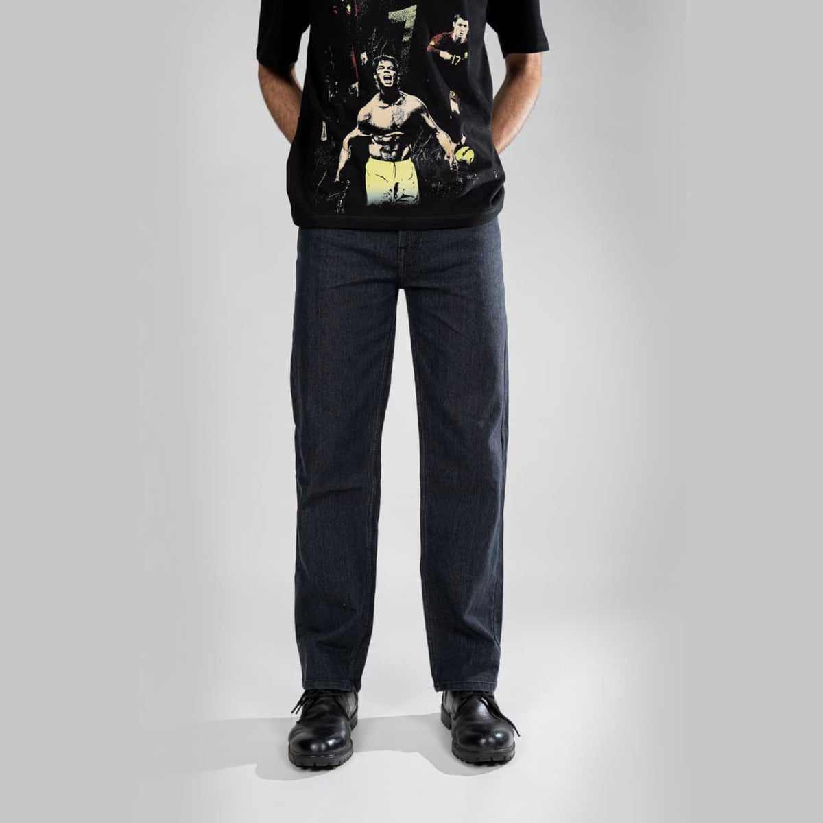 Ash Grey – Straight Fit Denim