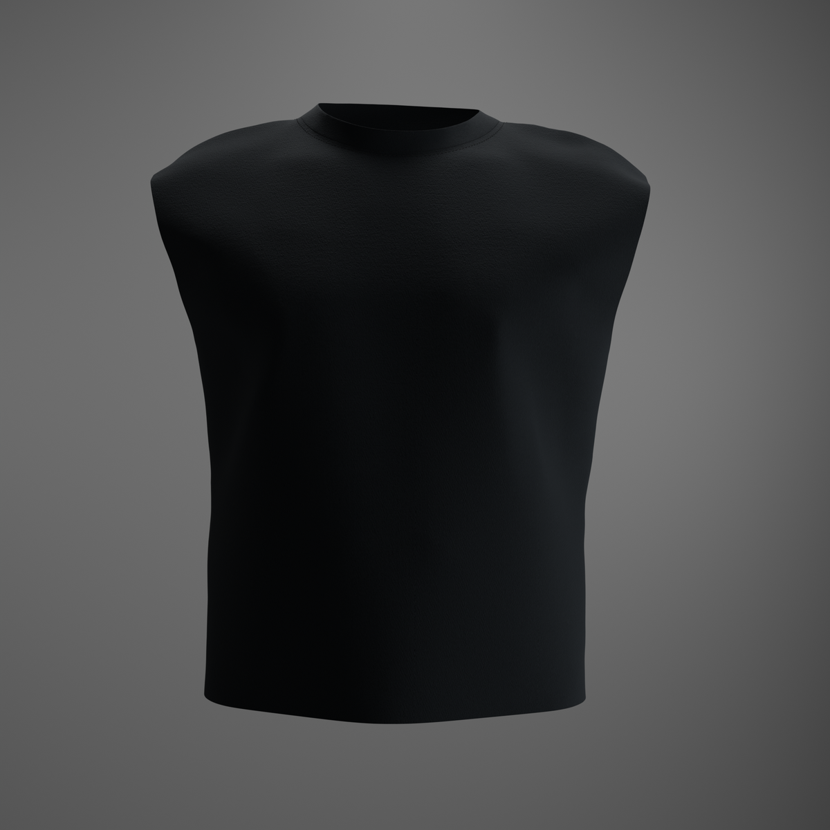Jet Black – Oversized Tank
