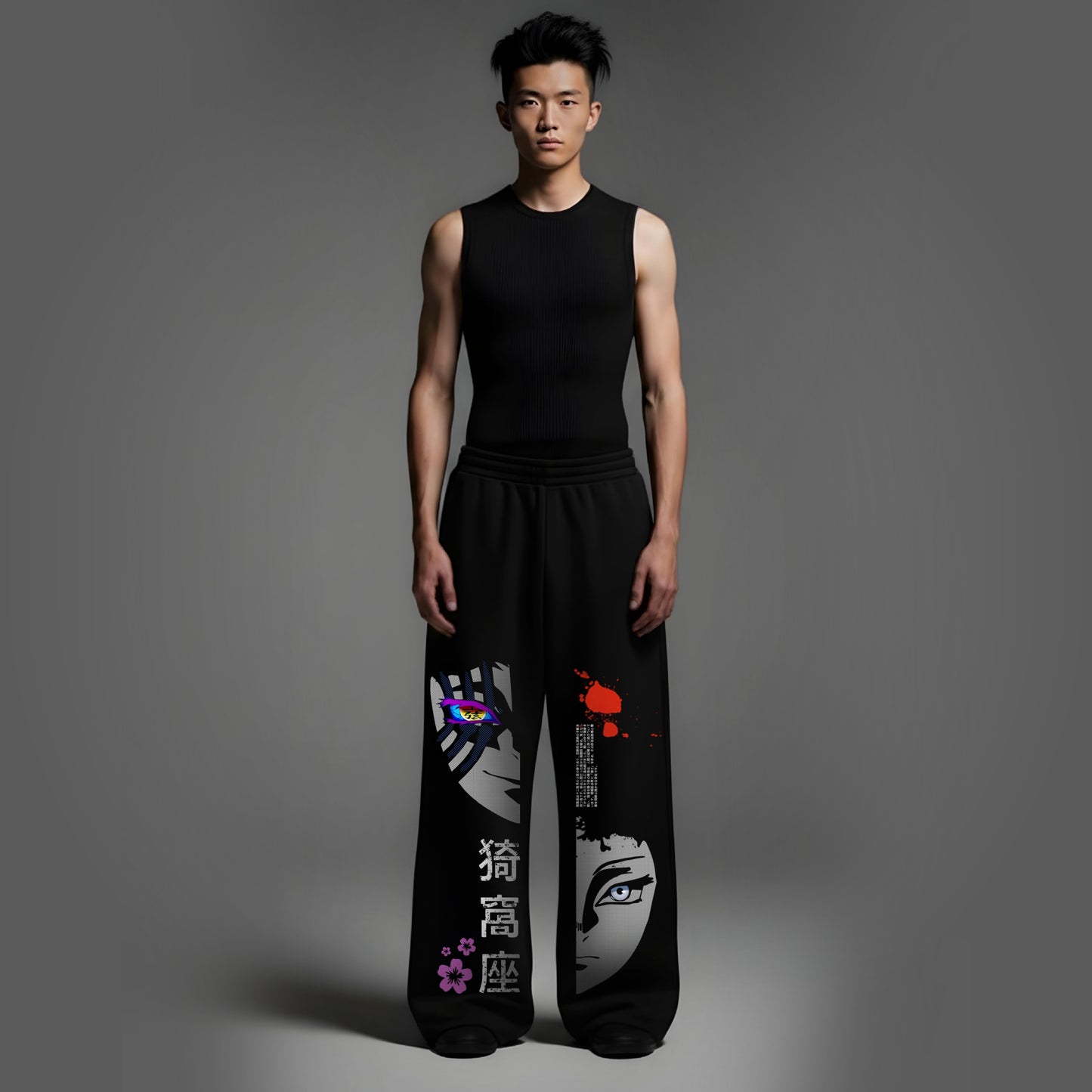 AKAZA SPLIT SOUL-  Unisex Straight Fit Baggy Pants