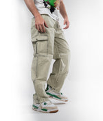 Mint Drift – Baggy Straight Cargo Jeans