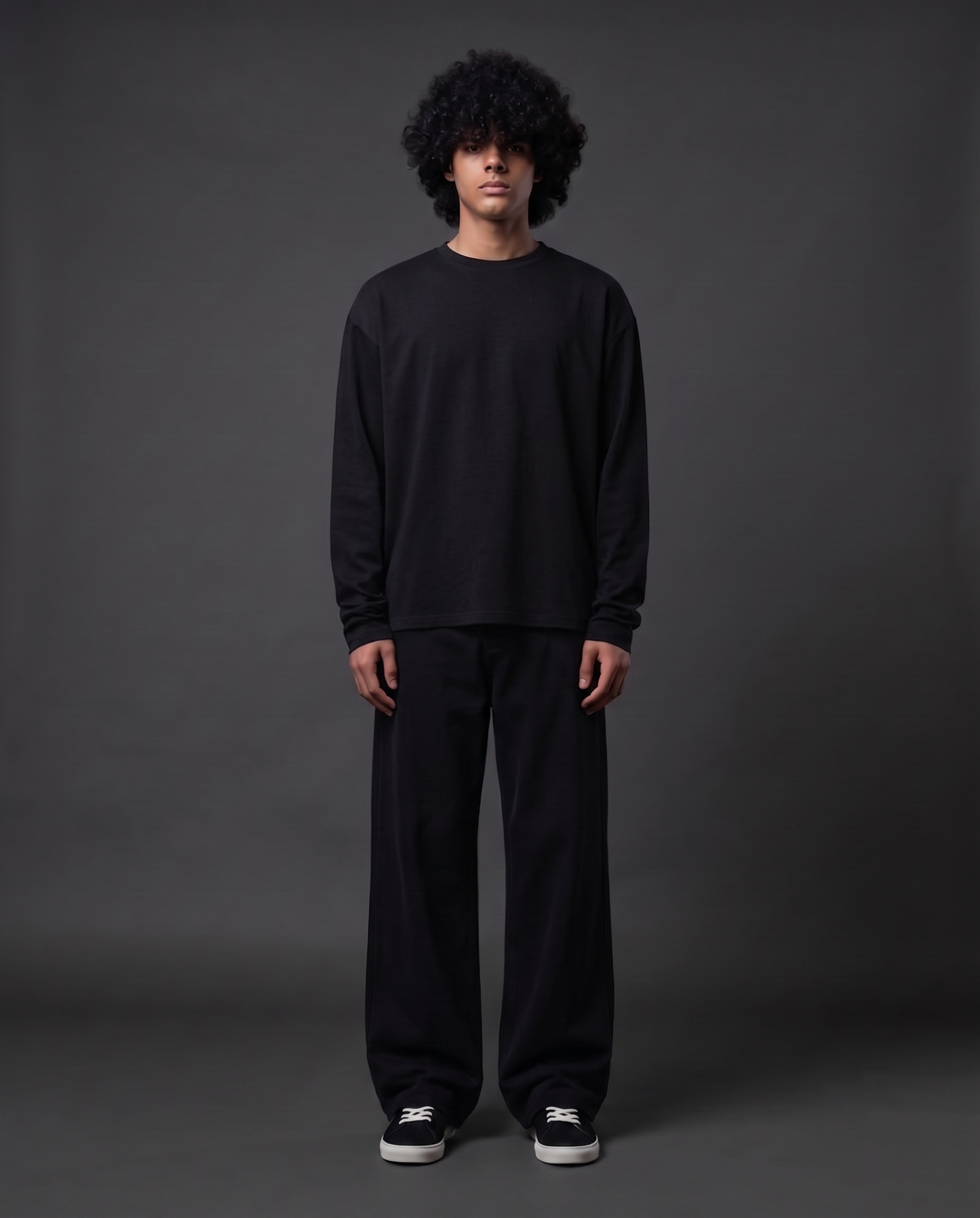 Raw & Rare Essential Full Sleeve T-Shirt – Black