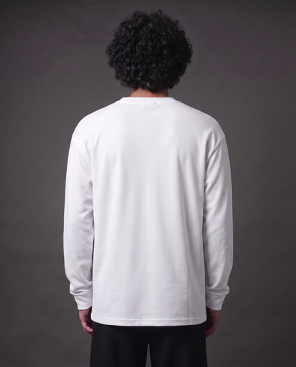 Raw & Rare Essential Full Sleeve T-Shirt – White